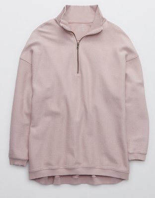 oversized quarter zip