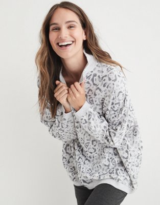 aerie cozy quarter zip