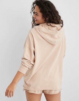 aerie lace up sweatshirt