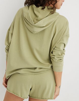 aerie lace up sweatshirt