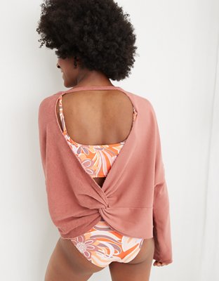 Aerie Sweatshirt de fin de semana con espalda bonita