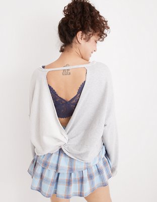 Aerie Weekend Pretty Back Sweatshirt