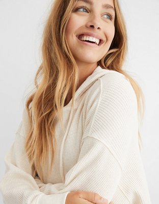 Aerie Cozy Waffle Hoodie