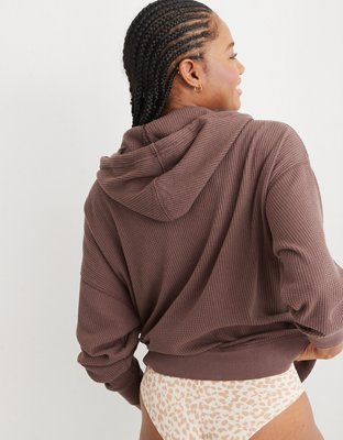 Aerie Cozy Waffle Hoodie