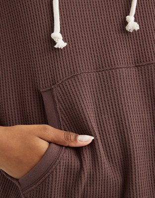 Aerie Cozy Waffle Hoodie