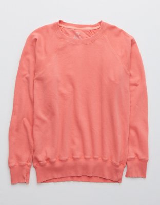 aerie sunday soft distressed crew sweatshirt