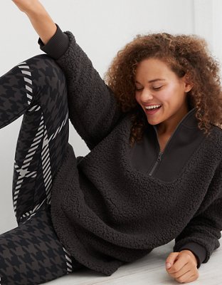 Aerie sherpa sweater sale