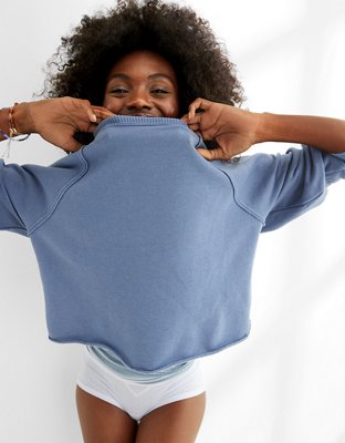 Aerie store cropped sweatshirt