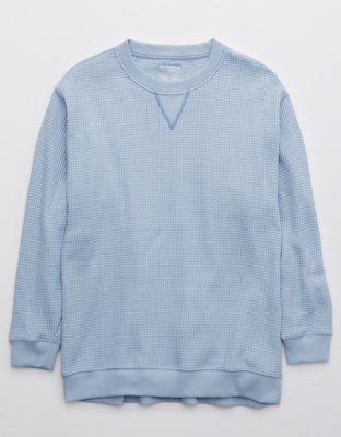 aerie the sweat waffle crew neck sweatshirt