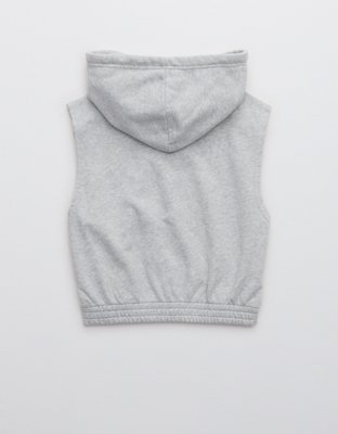 Aerie Sleeveless Cropped Hoodie