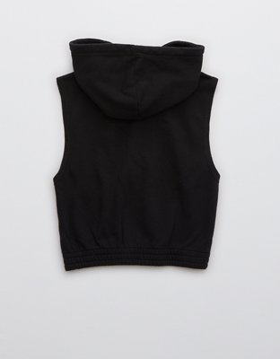 Aerie Sleeveless Cropped Hoodie