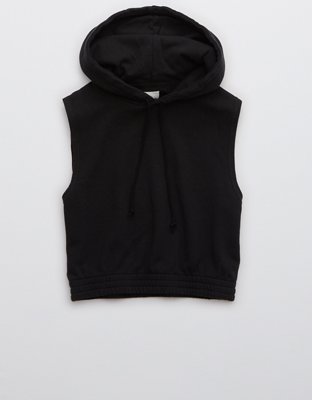 Aerie Sleeveless Cropped Hoodie