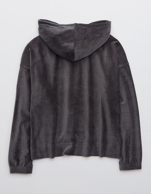 Aerie Groove-On Velour Hoodie
