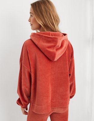 Aerie Groove-On Velour Hoodie