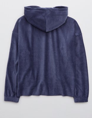 Aerie Groove-On Velour Hoodie