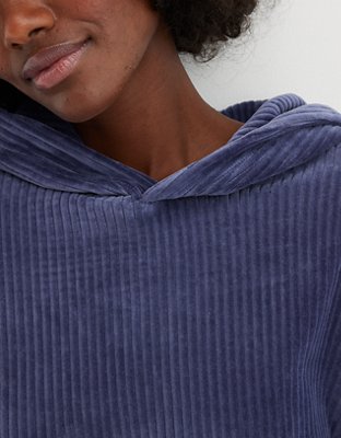 Aerie Groove-On Velour Hoodie