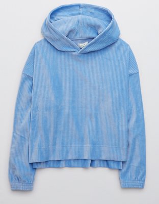 Aerie Groove-On Hoodie de velour