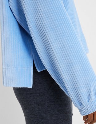 Aerie Groove-On Hoodie de velour