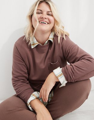 Aerie The Sweat Everyday Cozy Crew Neck Sweatshirt