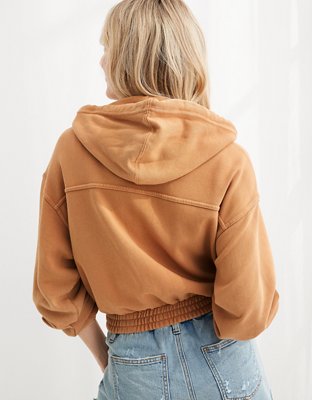Aerie Cropped Full Zip Hoodie
