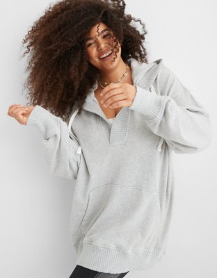 Aerie Down-To-Earth Henley Hoodie