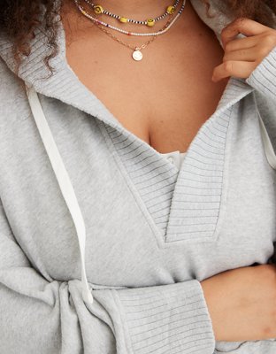 Aerie Down-To-Earth Henley Hoodie