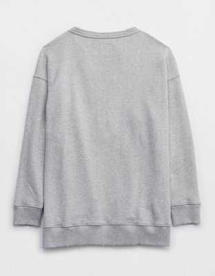 Женские худи Aerie Lace Up Oversized Crew Sweatshirt — фото 6
