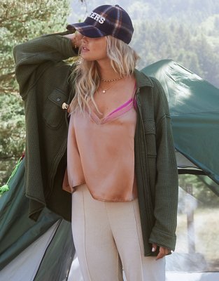 Aerie LumberJane Waffle Shirt