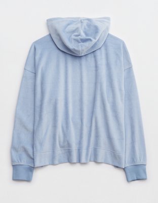 Aerie Velour Cropped Hoodie