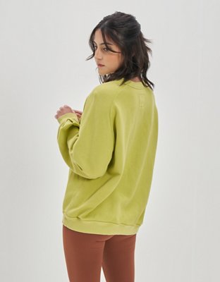 Женские худи Aerie Pleated Sleeve Crew Sweatshirt — фото 2