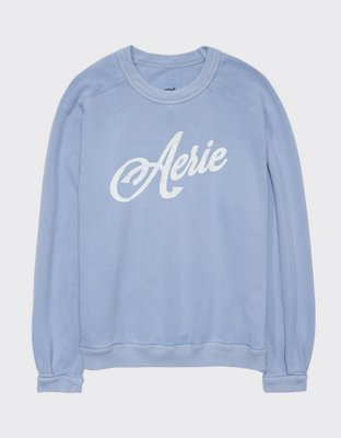 Aerie Pleated Sleeve Crew Sweatshirt