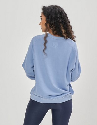 Aerie Pleated Sleeve Crew Sweatshirt