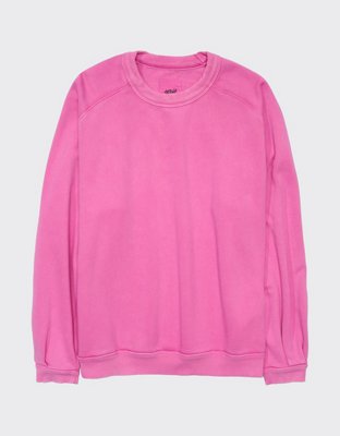 Aerie Pleated Sleeve Crew Sweatshirt
