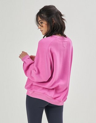 Aerie Pleated Sleeve Crew Sweatshirt
