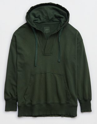 Aerie Down-To-Earth Henley Hoodie