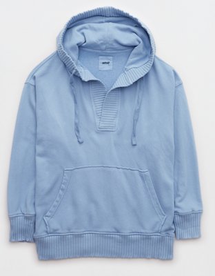 Aerie Down-To-Earth Henley Hoodie