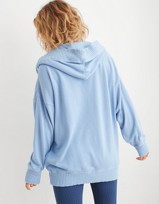 Aerie Down-To-Earth Henley Hoodie