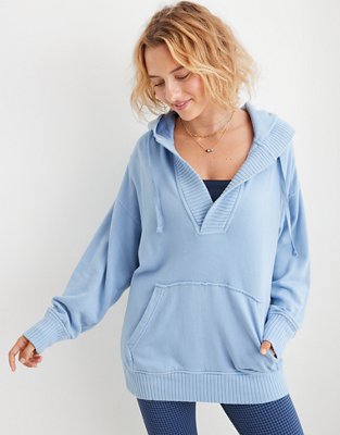 Aerie Down-To-Earth Henley Hoodie