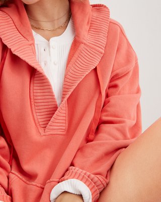 Aerie Down-To-Earth Henley Hoodie
