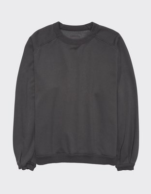 Aerie Pleated Sleeve Crew Sweatshirt