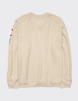 Aerie Pleated Sleeve Crew Sweatshirt