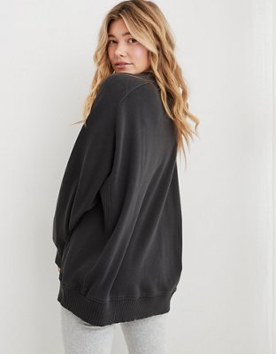 Aerie Down-To-Earth Sweatshirt con cuello redondo