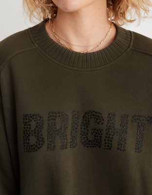 American Eagle Aerie Down-To-Earth Crew Sweatshirt