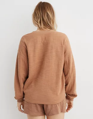 Aerie Henley Lightweight Sweatshirt