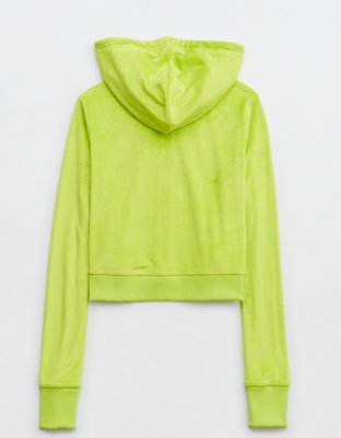 Aerie Dreamy Hoodie corta de velour