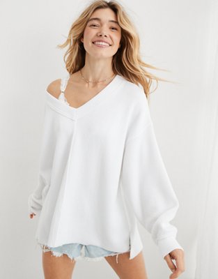 V neck deals sweatshirt