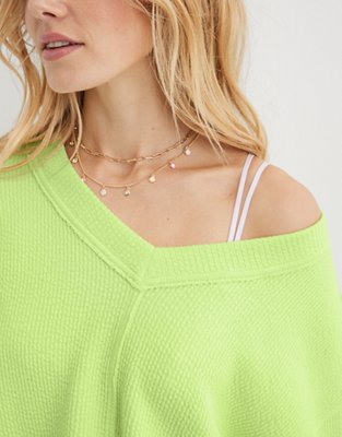 Aerie off the outlet shoulder sweater