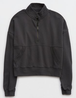 Aerie Chillax Quarter Zip Sweatshirt