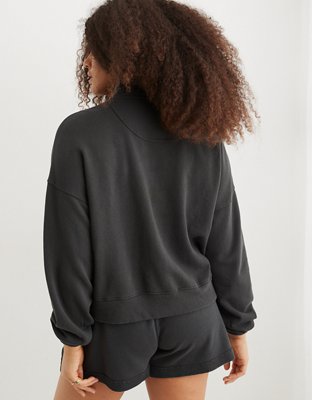 Aerie Chillax Quarter Zip Sweatshirt