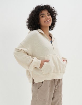 Aerie Chillax Quarter Zip Sweatshirt